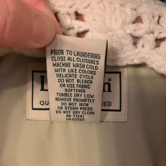 LL Bean Tan XL Weather Resistant Vest - Picture 6 of 7